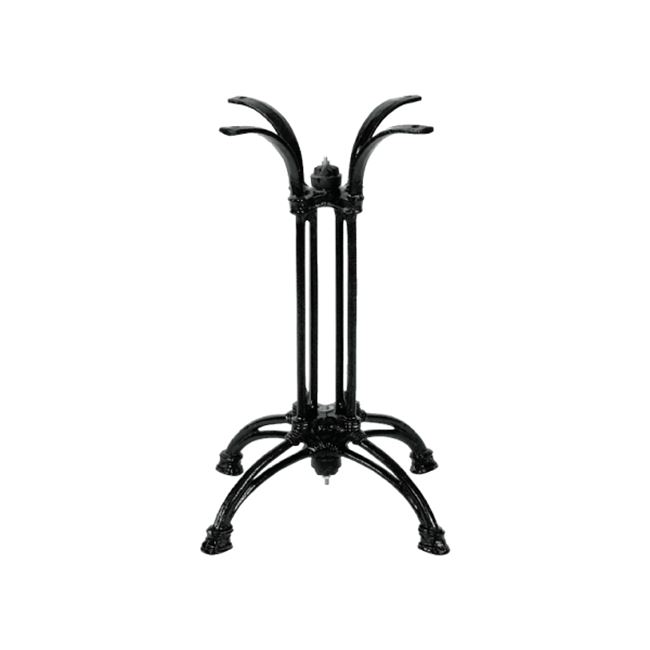 Bazë tavoline metalike Astu pakoworld në nuancë të zezë 42x42x72cm