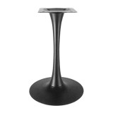Bazë tavoline metalike Cosmopol pakoworld në nuancë të zezë D50x72cm