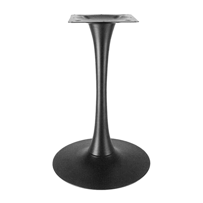 Bazë tavoline metalike Cosmopol pakoworld në nuancë të zezë D50x72cm