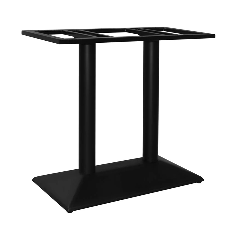 Bazë tavoline metalike Soutenir pakoworld në nuancë të zezë 80x40x72cm