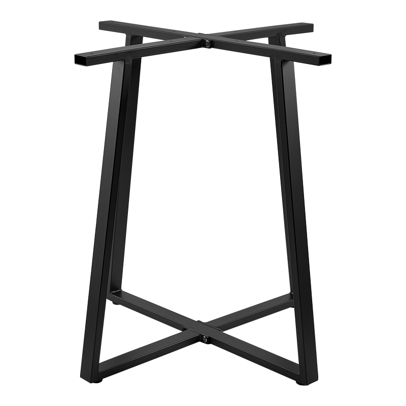 Baza tavoline bari Mulbe I pakoworld metal në nuancë të zezë 50x50x90cm