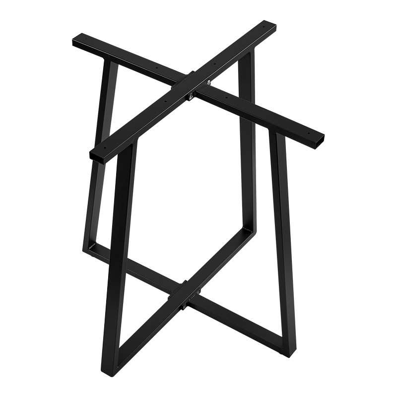 Baza tavoline bari Mulbe I pakoworld metal në nuancë të zezë 50x50x90cm