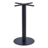 Baza tavoline bari metalike Stada pakoworld e zezë D40x94cm