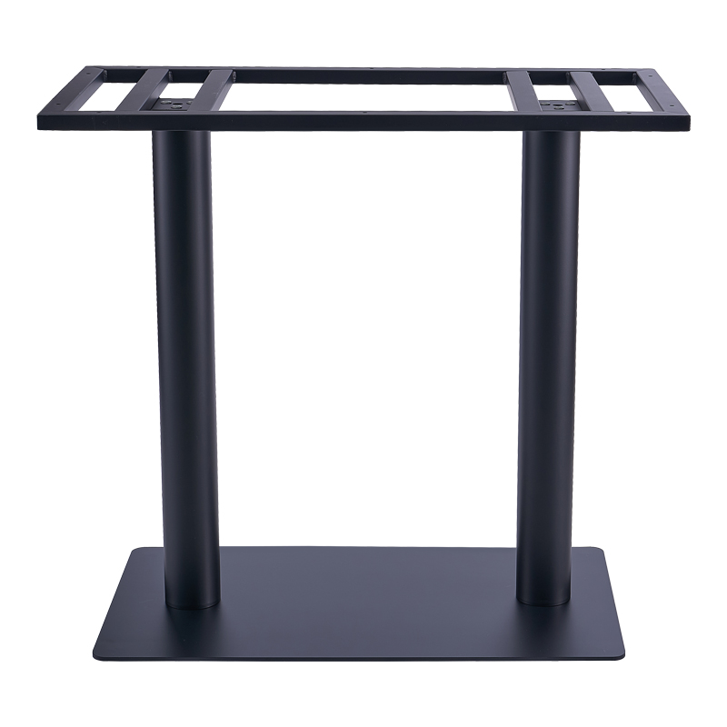 Bazë tavoline metalike Soign pakoworld e zezë 80x40x90cm