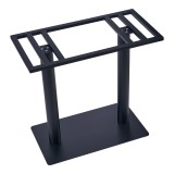 Bazë tavoline metalike Soign pakoworld e zezë 80x40x90cm
