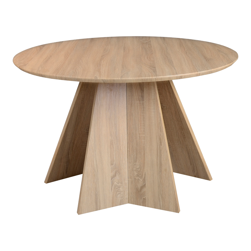 Tavolinë Bibble pakoworld MDF në nuancë natyrale D120x76cm