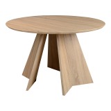 Tavolinë Bibble pakoworld MDF në nuancë natyrale D120x76cm