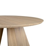 Tavolinë Bibble pakoworld MDF në nuancë natyrale D120x76cm
