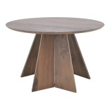 Tavolinë Bibble pakoworld mdf në nuancë arre D120x76cm