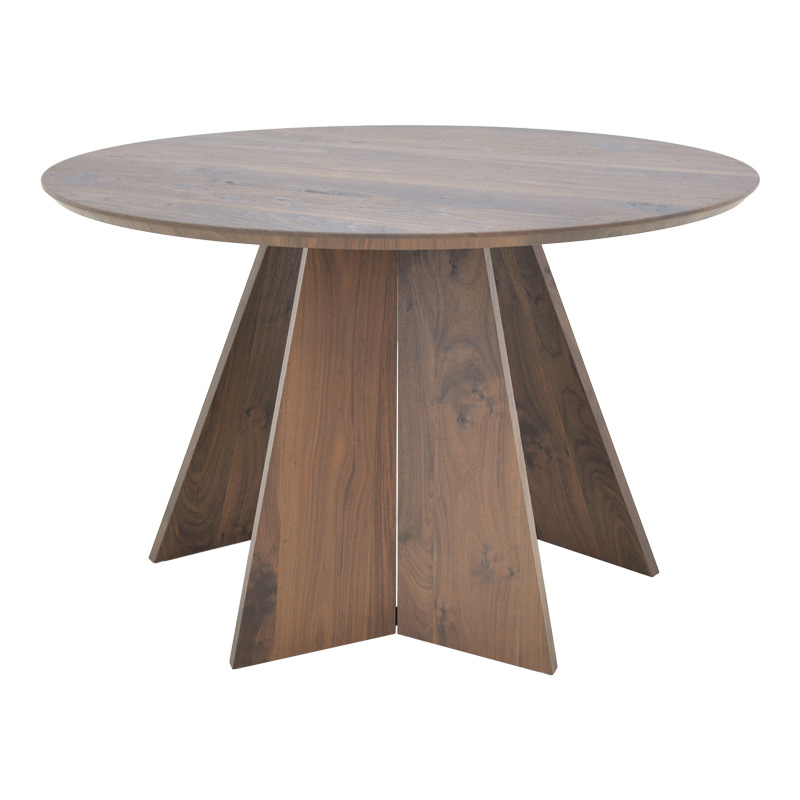 Tavolinë Bibble pakoworld mdf në nuancë arre D120x76cm