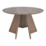 Tavolinë Bibble pakoworld mdf në nuancë arre D120x76cm