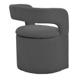 Fotel Cocon pakoworld pëlhurë anthracite 58x58x80cm