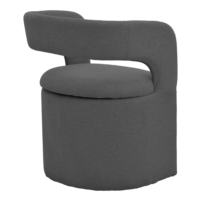 Fotel Cocon pakoworld pëlhurë anthracite 58x58x80cm