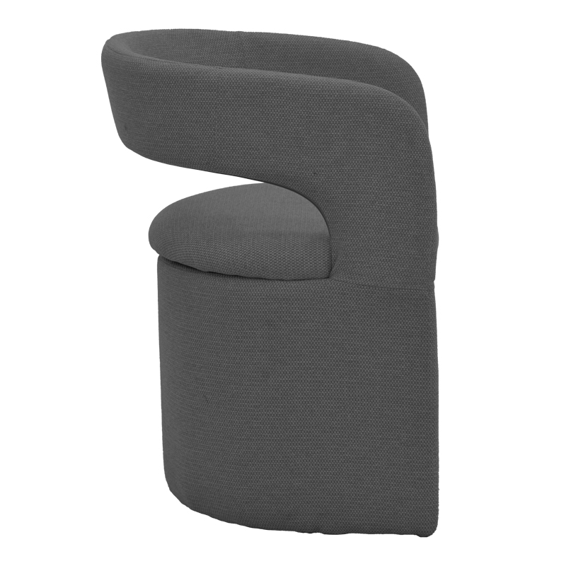 Fotel Cocon pakoworld pëlhurë anthracite 58x58x80cm