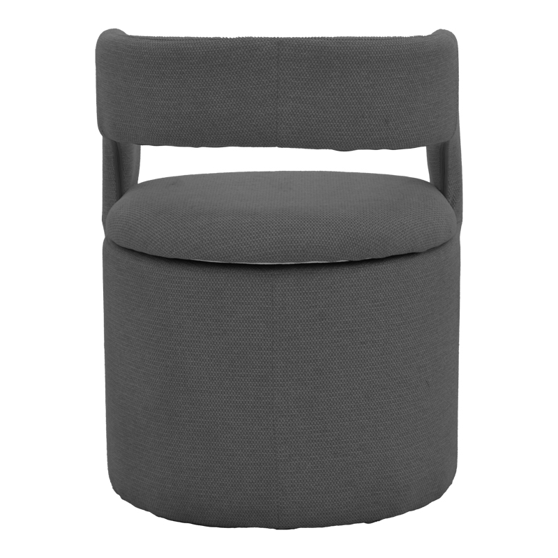 Fotel Cocon pakoworld pëlhurë anthracite 58x58x80cm