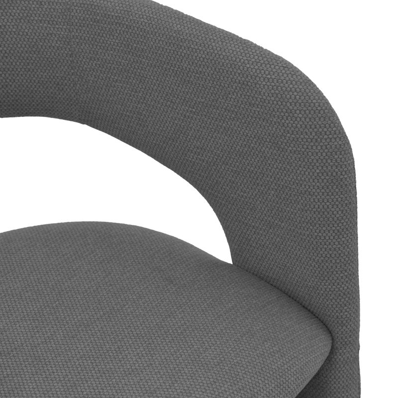 Fotel Cocon pakoworld pëlhurë anthracite 58x58x80cm
