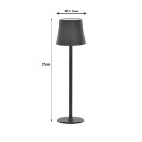 Llamba tavoline me prekje LED Brave Ι pakoworld e rimbushshme në ngjyrë bronzi D11.5x37cm
