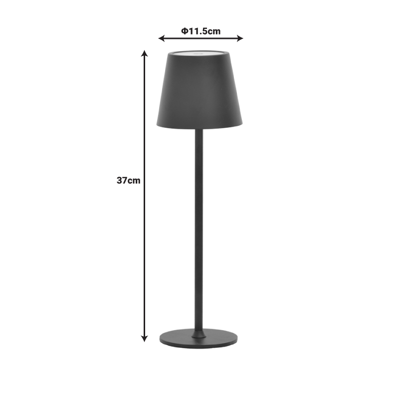 Llamba tavoline me prekje LED Brave Ι pakoworld e rimbushshme në ngjyrë bronzi D11.5x37cm