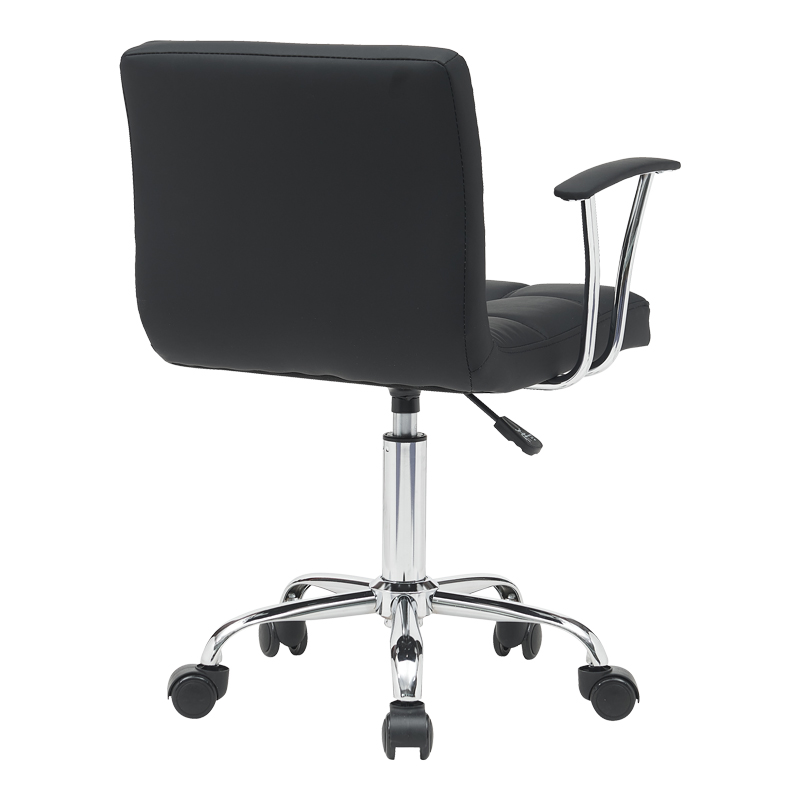 Karrige zyre Buleco pakoworld pu e zezë 56x46x74-86cm