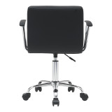 Karrige zyre Buleco pakoworld pu e zezë 56x46x74-86cm