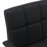 Karrige zyre Buleco pakoworld pu e zezë 56x46x74-86cm