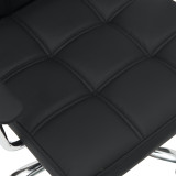 Karrige zyre Buleco pakoworld pu e zezë 56x46x74-86cm