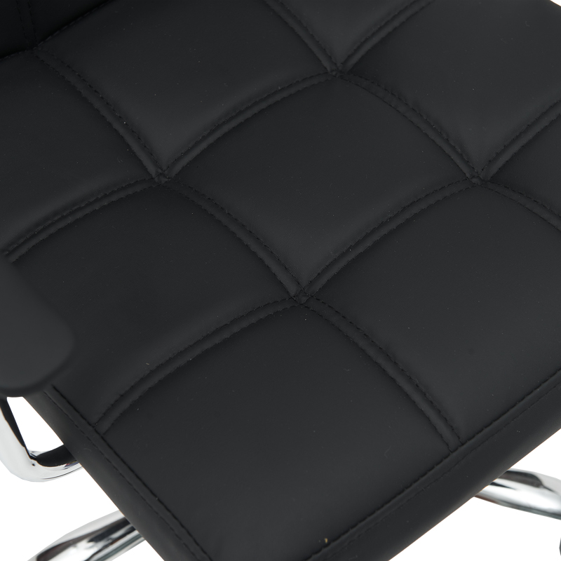 Karrige zyre Buleco pakoworld pu e zezë 56x46x74-86cm