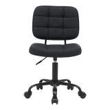 Karrige zyre Sedia pakoworld pu e zezë 50x50x75-85cm