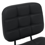 Karrige zyre Sedia pakoworld pu e zezë 50x50x75-85cm