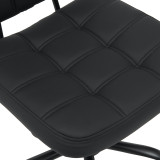 Karrige zyre Sedia pakoworld pu e zezë 50x50x75-85cm