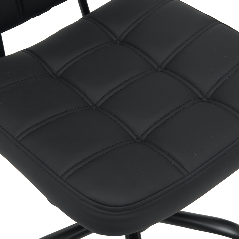 Karrige zyre Sedia pakoworld pu e zezë 50x50x75-85cm