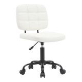 Karrige zyre Sedia pakoworld pu e bardhë 50x50x75-85cm