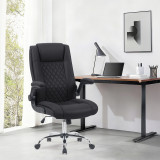 Karrige zyre ekzekutive Kesla pakoworld PES në nuancë të zezë 65x65x113-121cm