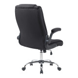 Karrige zyre ekzekutive Kesla pakoworld PES në nuancë të zezë 65x65x113-121cm