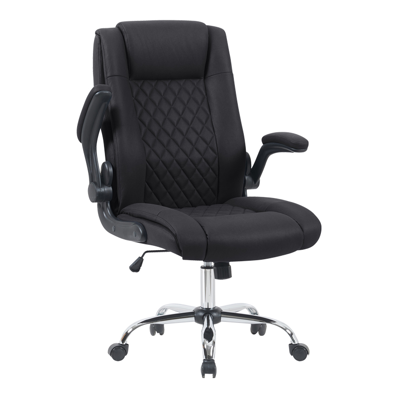 Karrige zyre ekzekutive Kesla pakoworld PES në nuancë të zezë 65x65x113-121cm