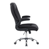Karrige zyre ekzekutive Kesla pakoworld PES në nuancë të zezë 65x65x113-121cm