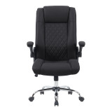Karrige zyre ekzekutive Kesla pakoworld PES në nuancë të zezë 65x65x113-121cm