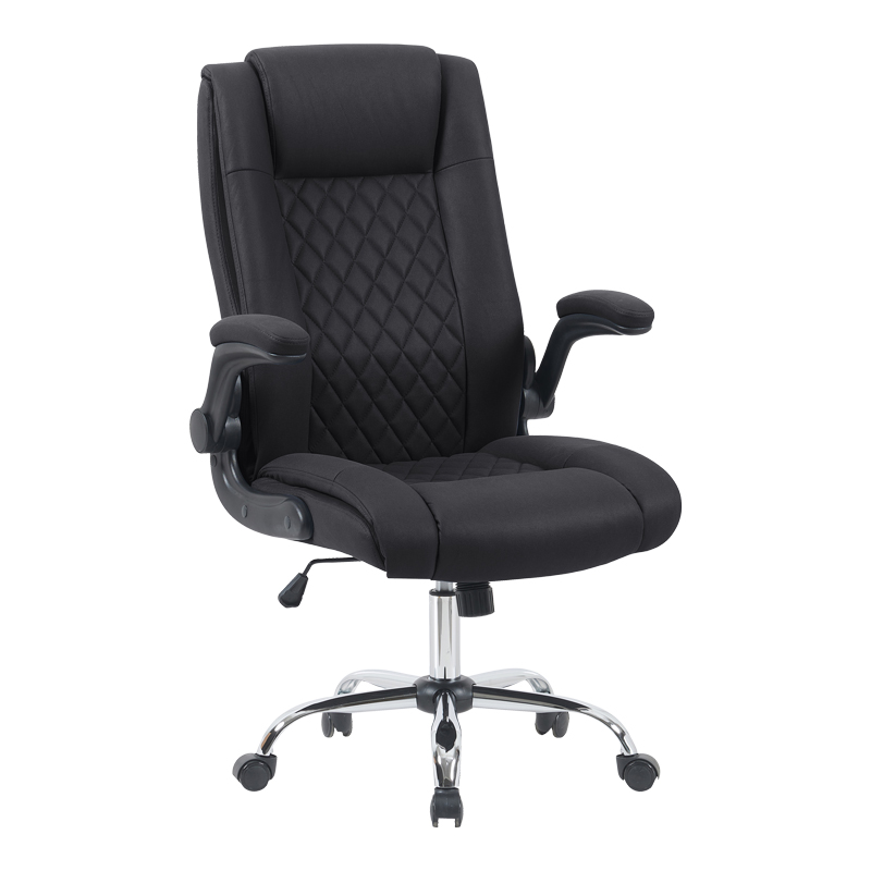 Karrige zyre ekzekutive Kesla pakoworld PES në nuancë të zezë 65x65x113-121cm