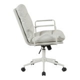 Karrige zyre ekzekutive Kreno pakoworld PES në nuancë gri 56x67x89-97cm