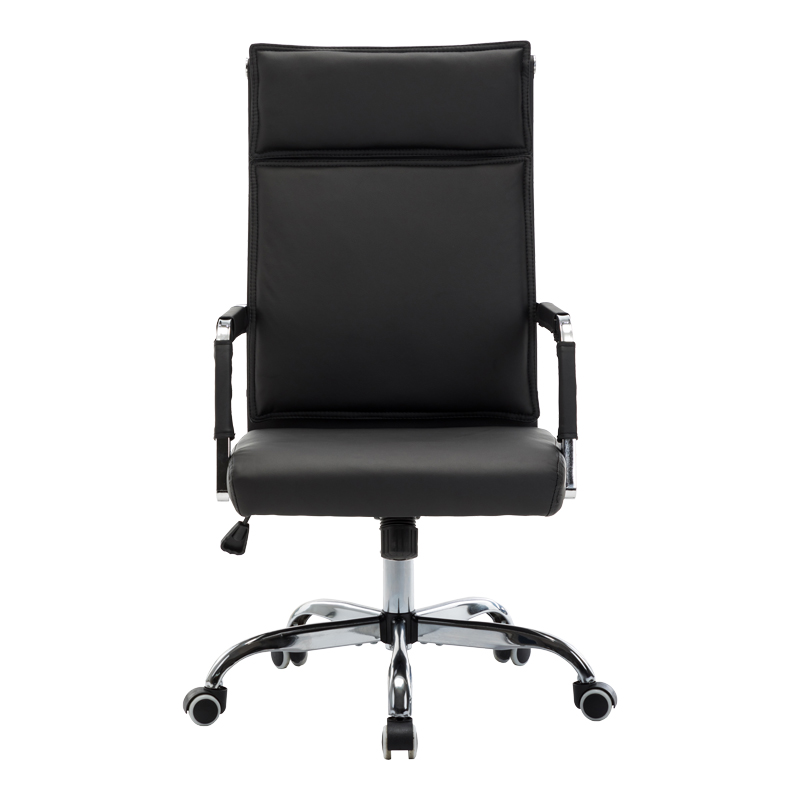 Karrige zyre ekzekutive Mavel pakoworld PU në nuancë të zezë 55x62x100-110cm