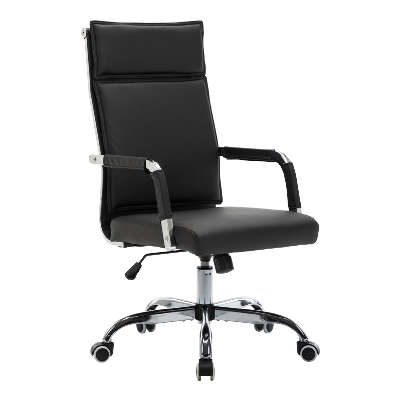 Karrige zyre ekzekutive Mavel pakoworld PU në nuancë të zezë 55x62x100-110cm