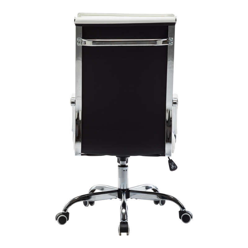 Karrige zyre ekzekutive Mavel pakoworld PU në nuancë të bardhë 55x62x100-110cm