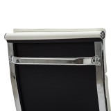 Karrige zyre ekzekutive Mavel pakoworld PU në nuancë të bardhë 55x62x100-110cm