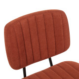 Karrige zyre Warra pakoworld pëlhurë bordo 50x52x76-86cm