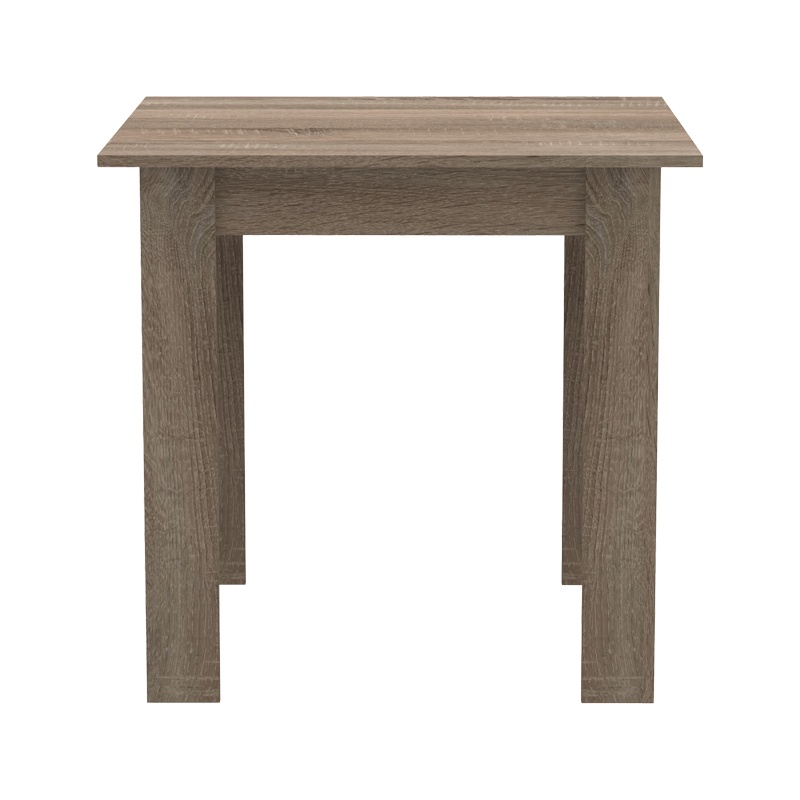 Tavolinë Manka I pakoworld në ngjyrë sonoma truffle 80x80x77cm