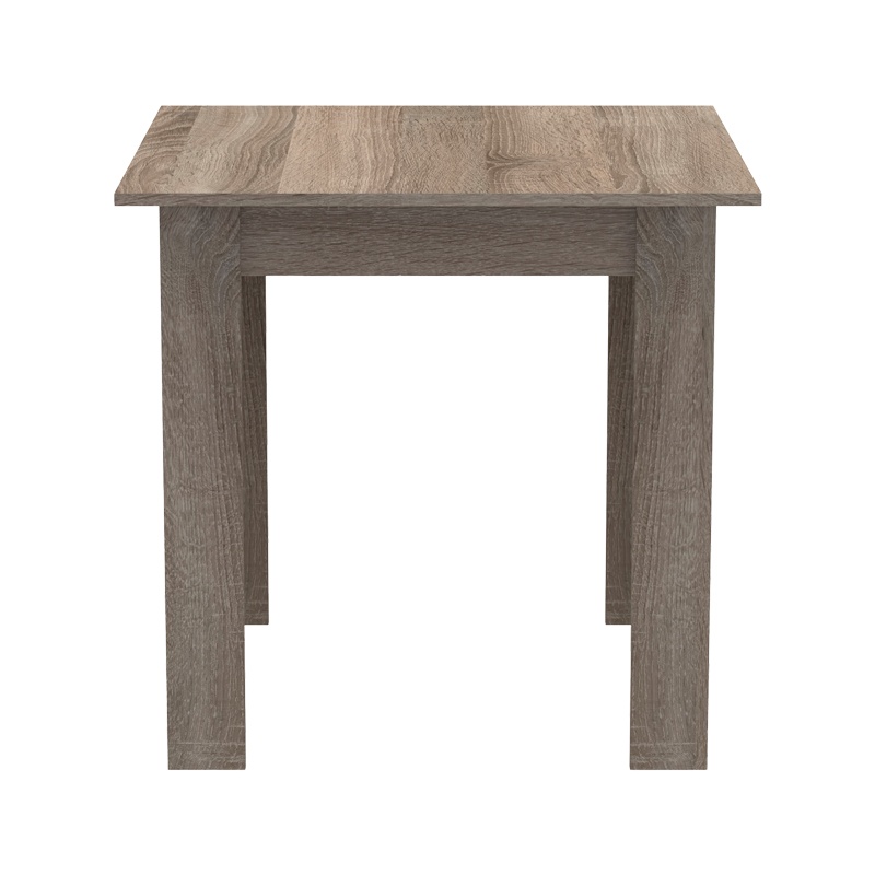 Tavolinë Manka I pakoworld në ngjyrë sonoma truffle 80x80x77cm