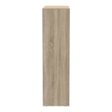Aparador pakoworld dollap rrobash rrëshqitës me dy fletë me pasqyrë në ngjyrë SONOMA 180x60x220cm