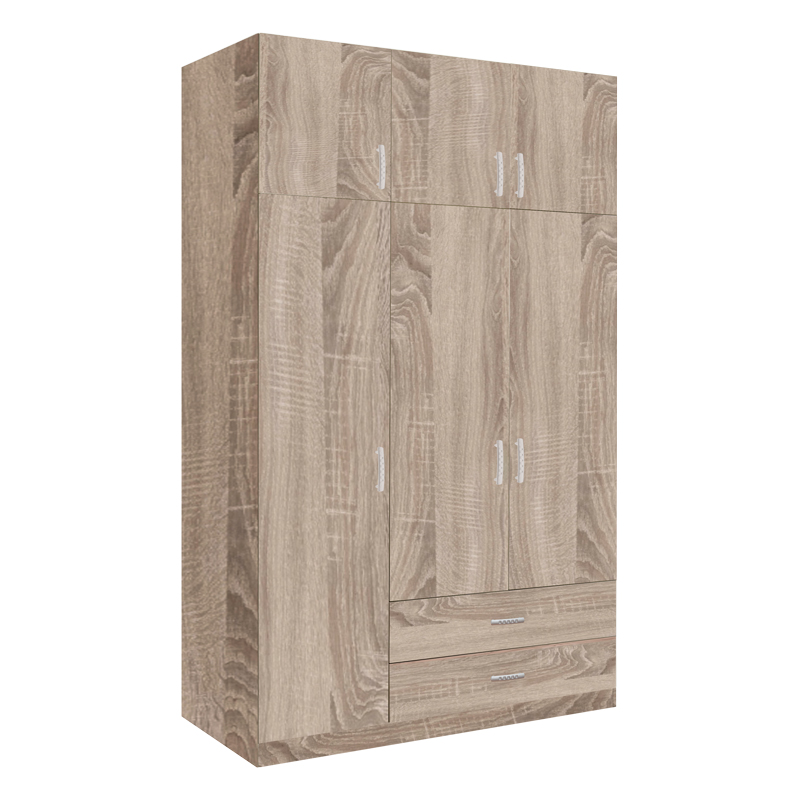 Dollap me tre dyer me sirtarë Royal pakoworld në nuancë SONOMA 150x58x230cm