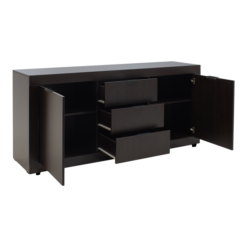 Komodinë Doha pakoworld në nuancë wenge 180x45x80.5cm