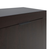 Komodinë Doha pakoworld në nuancë wenge 180x45x80.5cm